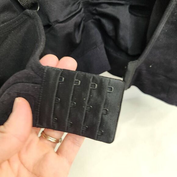 Kindred Bravely Solid Black Womens Large Nursing Pumping Bra Comfort Nylon Blend - Picture 10 of 12